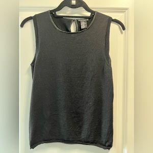 Theory sleeveless shell top - Black, Medium (runs small)